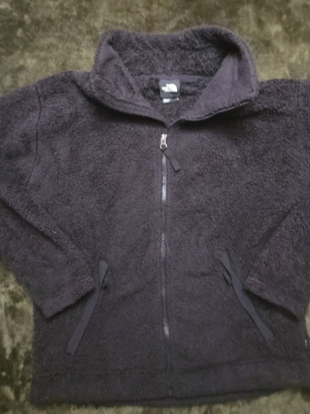 The North Face Women's Fuzzy Fleece Full Zip Jacket Black Size M